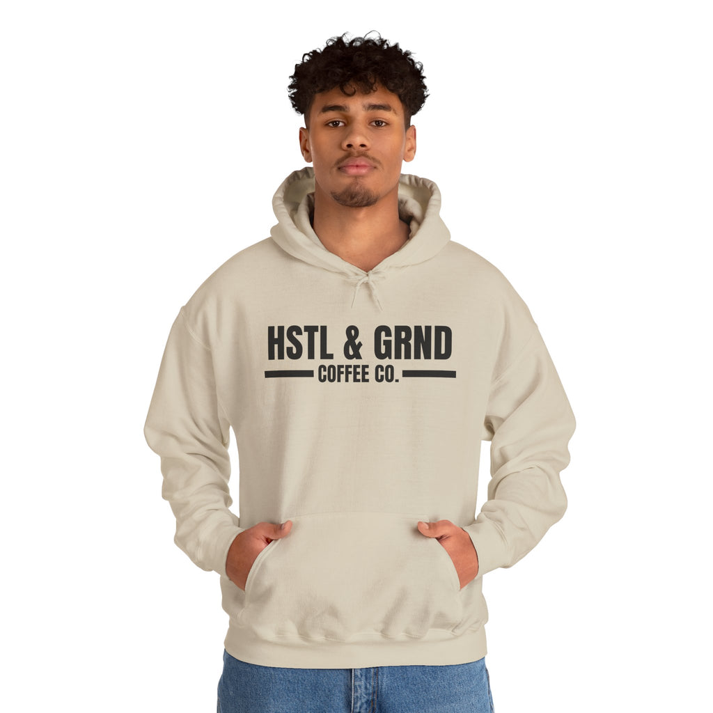 Hustle & Grind Coffee Co. Text Hoodie