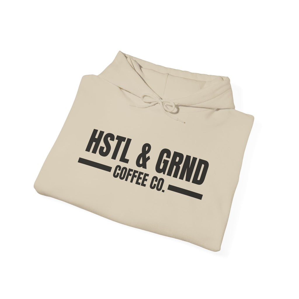Hustle & Grind Coffee Co. Text Hoodie